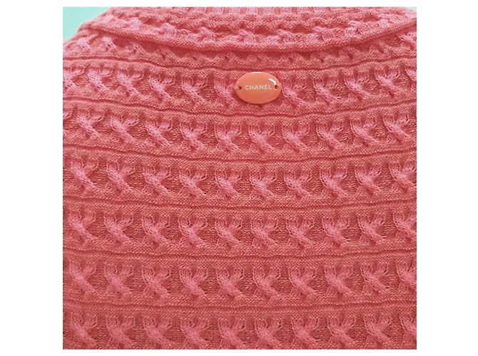 Chanel Dunkelrosa Mini-Kleid Größe 34 Vorbesitz - Ansicht 4
