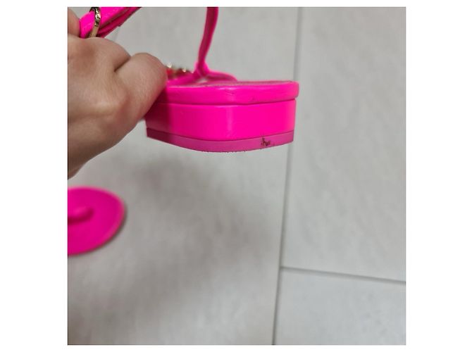 Infradito Chanel 2024 Rosa Fluo Taglia 37,5 Usate - vista 7