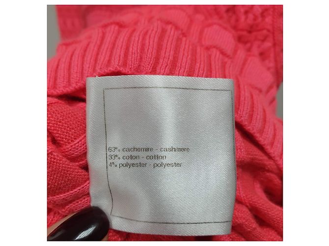 Chanel Rosa Strukturierter Strickkleid Größe 36 Gebraucht - Ansicht 4