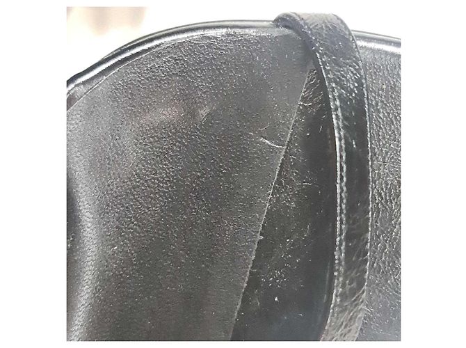 Schwarze Leder-High-Heels von Saint Laurent Größe 38,5 Gebraucht - Ansicht 7