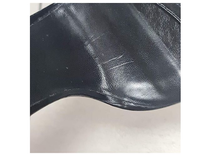 Schwarze Leder-High-Heels von Saint Laurent Größe 38,5 Gebraucht - Ansicht 8