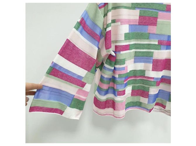 Chanel Multicolor Abstract Printed Knit Turtleneck Top Sz.40 Pre-Owned - view 2