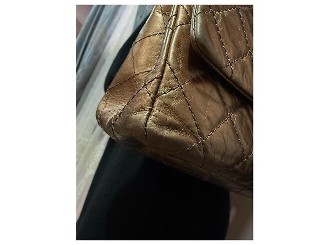 Bolso Clásico Reissue Double Flap de Chanel en Piel de Ternera Envejecida Bronce de Segunda Mano - vista 7