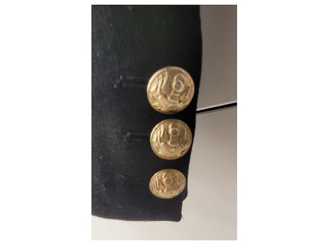 Balmain BLAMAIN Schwarzer Wollblazer mit einem Knopf Größe 38 Gebraucht - Ansicht 4
