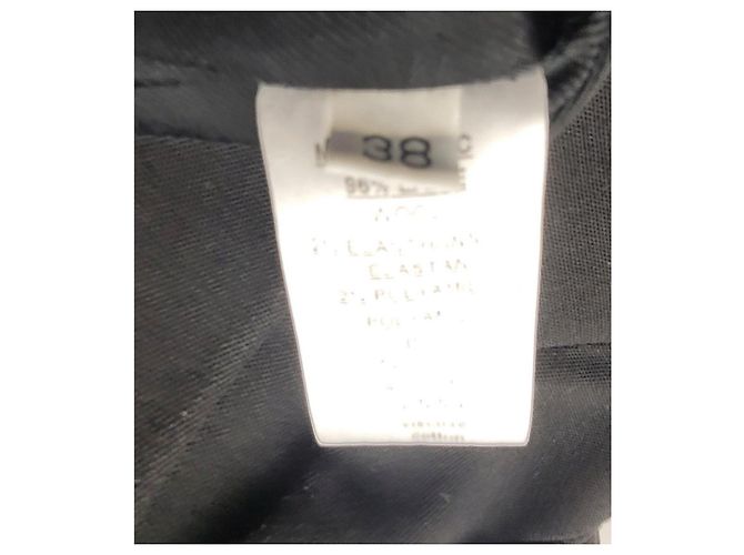 Balmain BLAMAIN Schwarzer Wollblazer mit einem Knopf Größe 38 Gebraucht - Ansicht 6