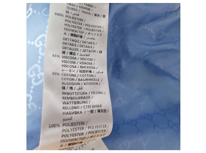 Chaleco puffer Gucci blanco con cuello de rosa talla 42 de segunda mano - vista 9