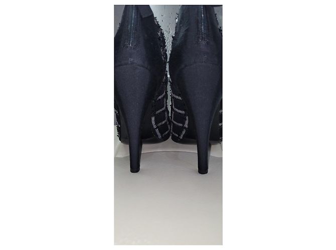 Chanel Multicolor Textile Open Boots Booties Sz.40 Pre-Owned - view 10