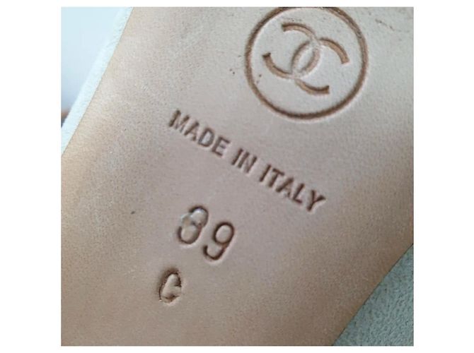 Grau Wildleder Schnürstiefeletten Chanel Größe 39 Vorbesitz - Ansicht 4