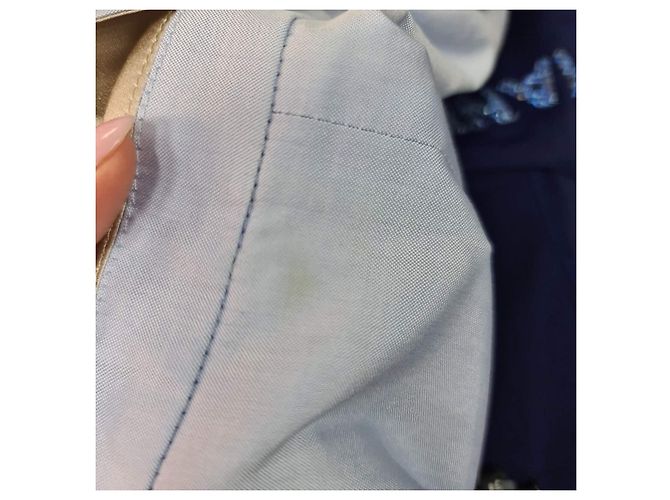 Gucci Hellblaue Baumwolljacke Größe 40 Gebraucht - Ansicht 9