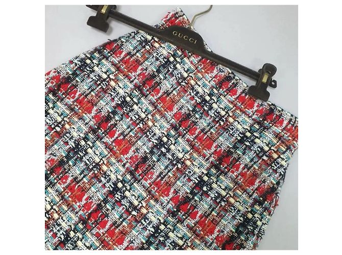 GUCCI Light Tweed Mini SkirtSz.42 Pre-Owned - view 4