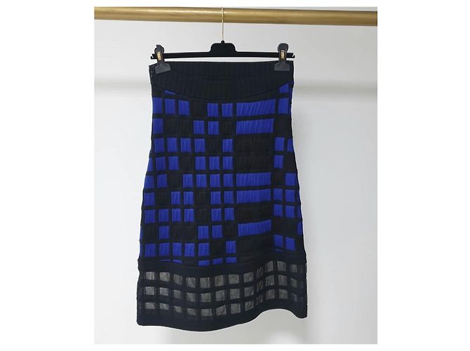 Chanel Multicolorierte geometrische karierte Cocktailkleid 2013 Größe 38 Gebraucht - Ansicht 5