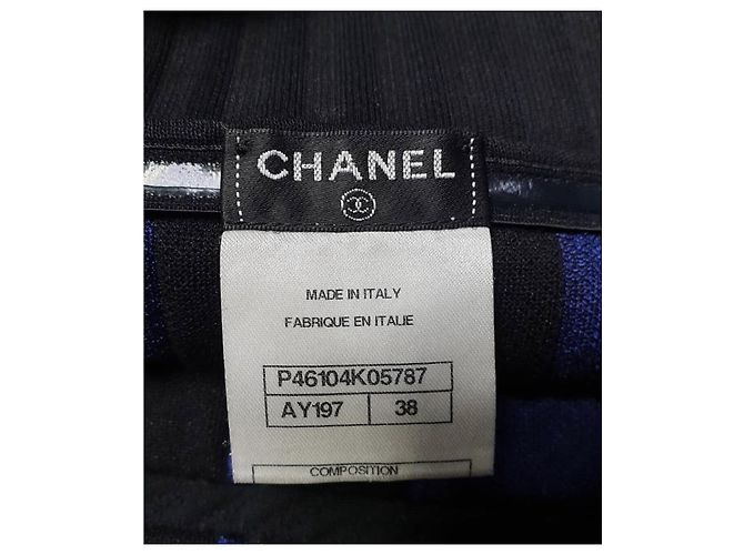 Chanel Multicolorierte geometrische karierte Cocktailkleid 2013 Größe 38 Gebraucht - Ansicht 7