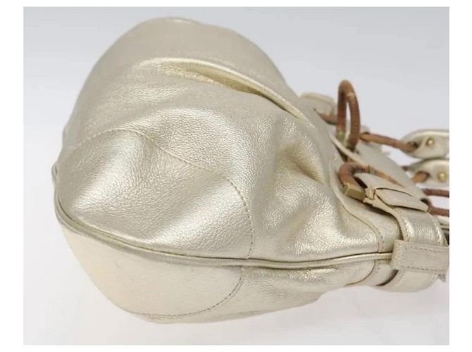 Borsa a mano Salvatore Ferragamo Sofia in pelle dorata D'oro - vista 3