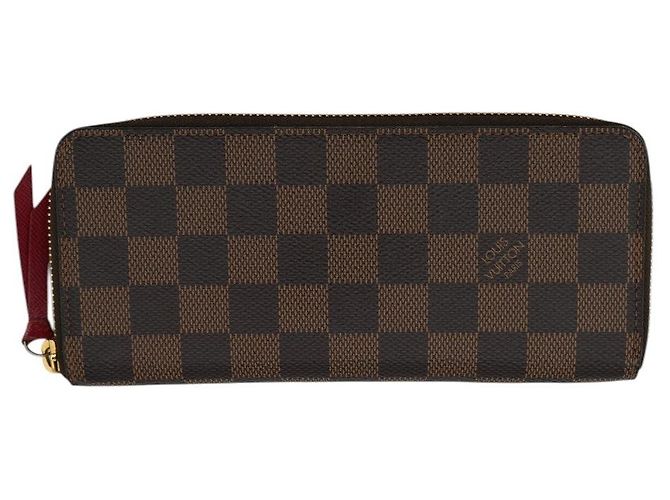 Louis Vuitton Zippy Clemence Geldbörse aus Damier Ebene Canvas Braun - Ansicht 2