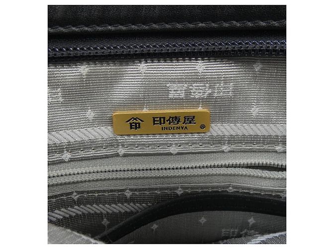 Autre Marque Borsa a spalla in pelle Indenya Marrone Nero Bianco - vista 5