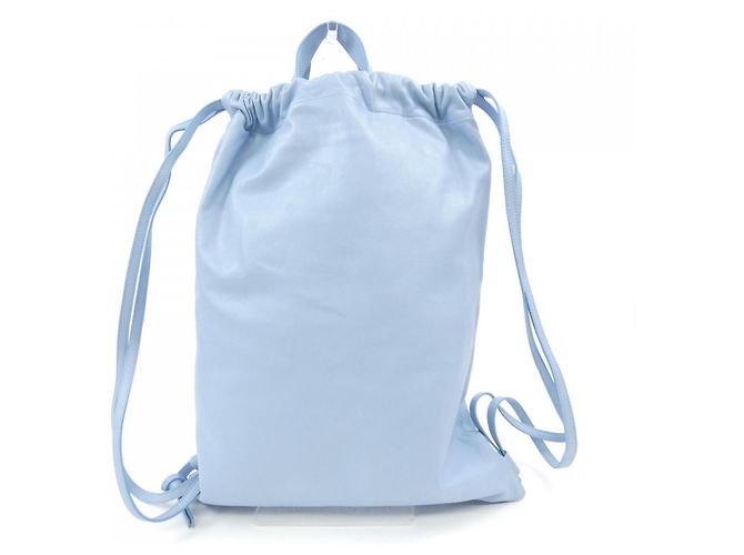 Autre Marque Leder Tote Bag PB0110 Blau - Ansicht 3