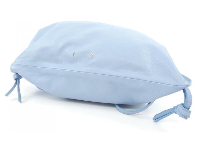 Autre Marque Leder Tote Bag PB0110 Blau - Ansicht 4