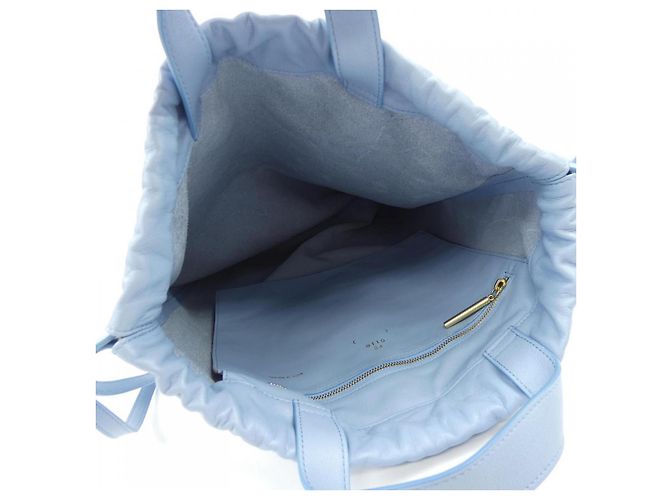 Autre Marque Leder Tote Bag PB0110 Blau - Ansicht 6