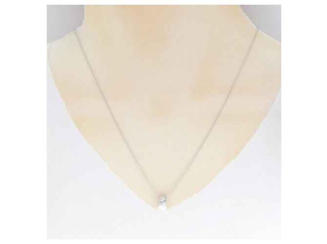 Autre Marque Collana in oro bianco e oro rosa Au750 con diamanti D'oro - vista 7