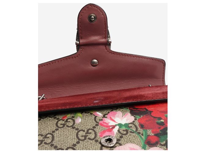 Gucci Borsa a tracolla mini GG Supreme Dionysus bordeaux Rosso - vista 5