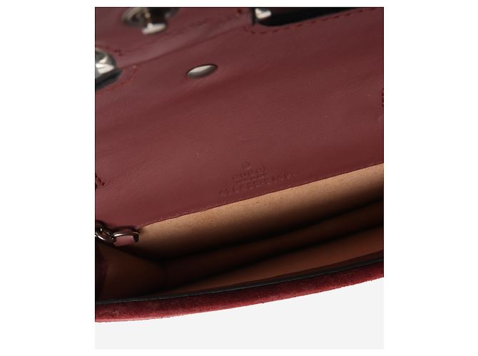 Gucci Borsa a tracolla mini GG Supreme Dionysus bordeaux Rosso - vista 6