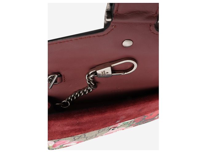 Gucci Borsa a tracolla mini GG Supreme Dionysus bordeaux Rosso - vista 7