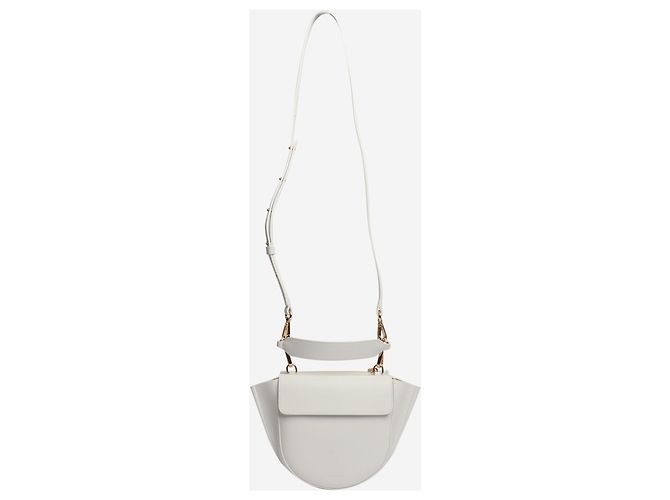 Wandler Borsa a tracolla mini Hortensia bianca - vista 2