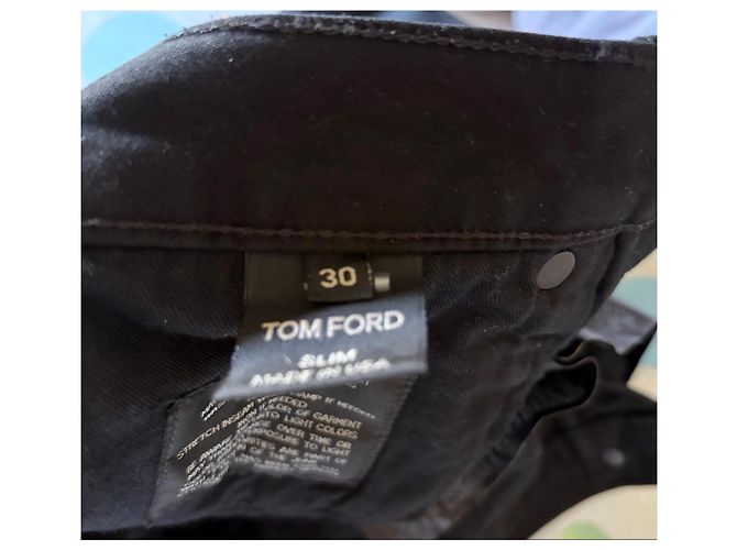 Jeans Slim Neri Tom Ford Nero - vista 7