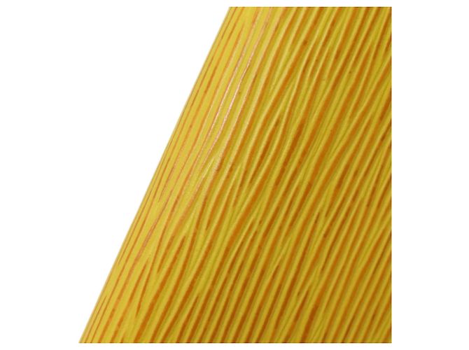 Billetera bi-fold de cuero Epi Louis Vuitton Amarillo - vista 13