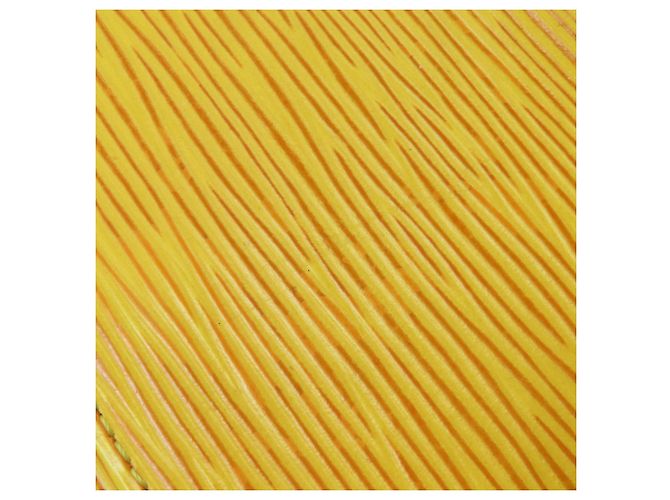 Billetera bi-fold de cuero Epi Louis Vuitton Amarillo - vista 14