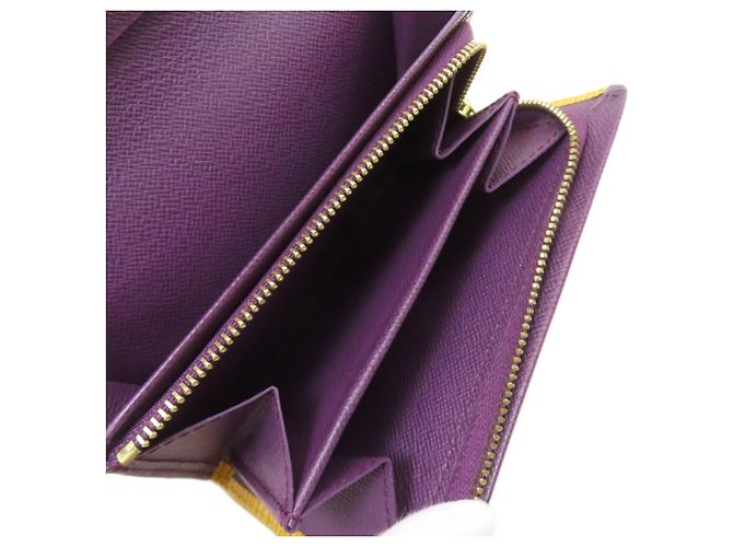 Billetera bi-fold de cuero Epi Louis Vuitton Amarillo - vista 6