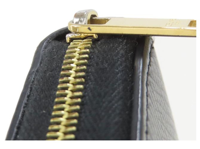 Céline Celine Rundzip-Langgeldbörse aus schwarzem Leder - Ansicht 16