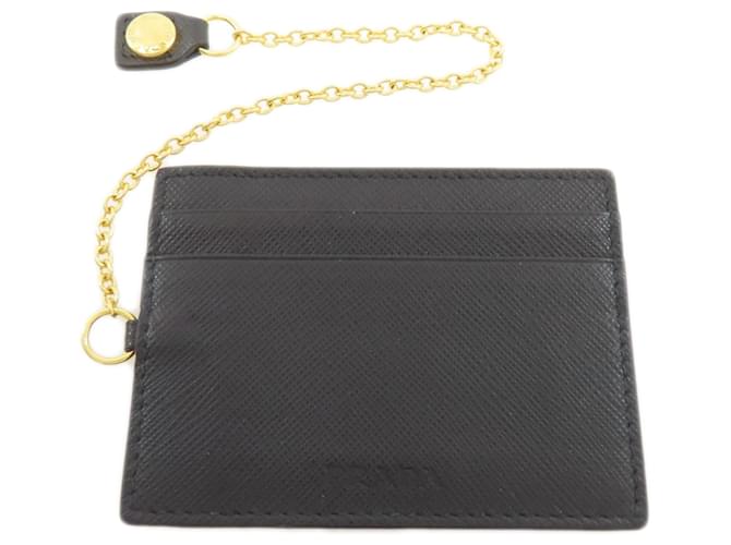 Prada Saffiano Leder Langbörse Schwarz - Ansicht 10