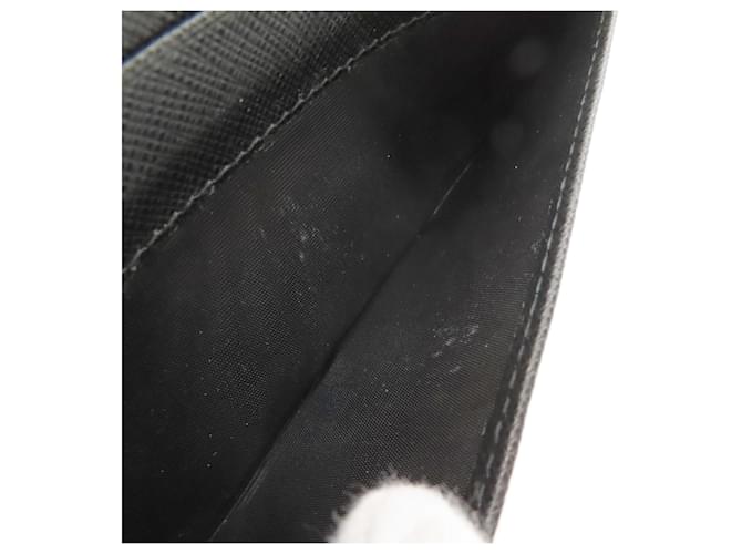 Prada Saffiano Leder Langbörse Schwarz - Ansicht 12