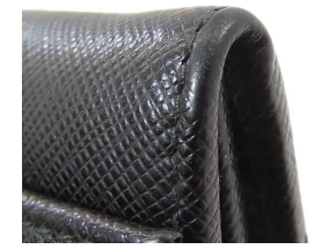 Prada Saffiano Leder Langbörse Schwarz - Ansicht 23