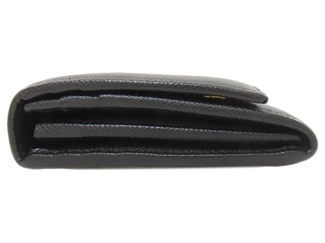 Prada Saffiano Leder Langbörse Schwarz - Ansicht 3