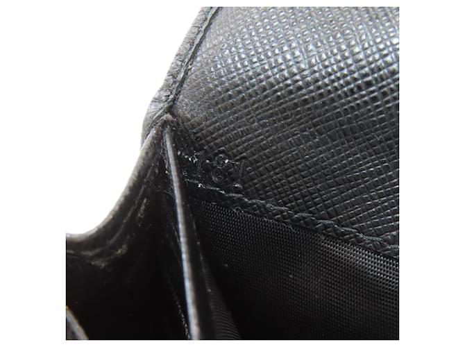 Prada Saffiano Leder Langbörse Schwarz - Ansicht 8