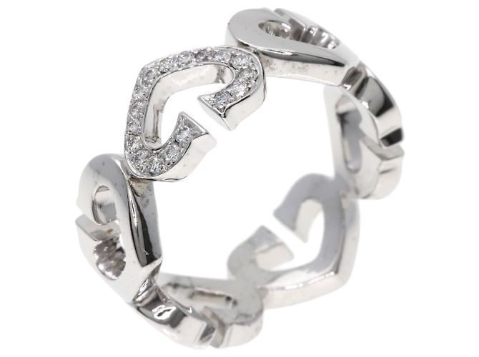 Cartier C Heart Diamantring aus 18K Weißgold - Ansicht 2