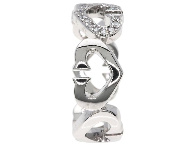 Cartier C Heart Diamantring aus 18K Weißgold - Ansicht 3