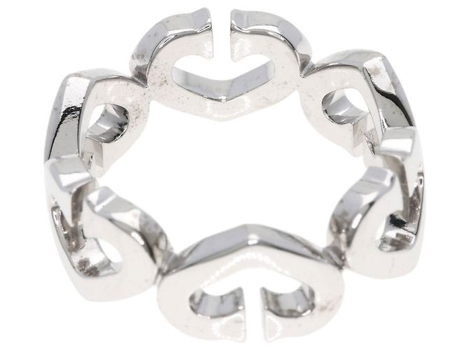 Cartier C Heart Diamantring aus 18K Weißgold - Ansicht 4