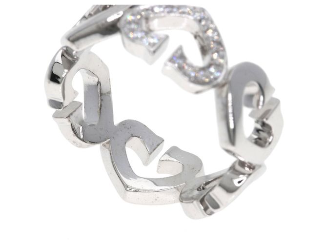 Cartier C Heart Diamantring aus 18K Weißgold - Ansicht 5