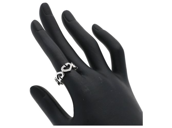 Cartier C Heart Diamantring aus 18K Weißgold - Ansicht 7