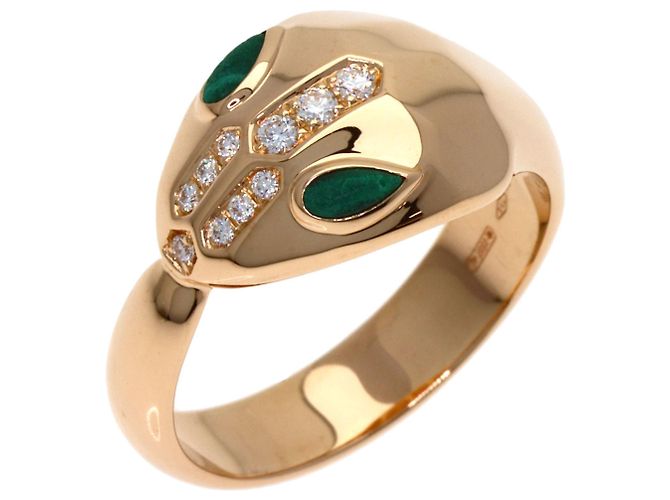 Bulgari Serpenti Diamant Malachit Ring - Ansicht 2