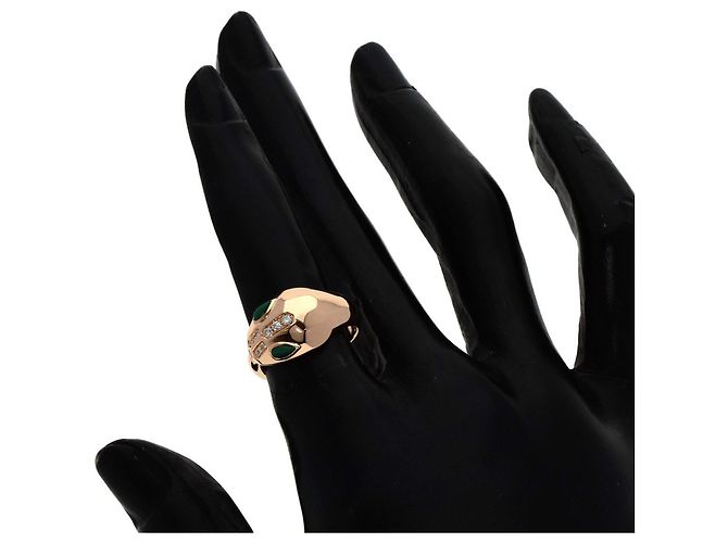 Bulgari Serpenti Diamant Malachit Ring - Ansicht 7