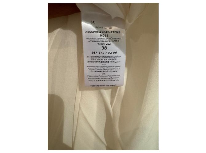 Giambattista Valli Falda larga blanca de encaje Blanco - vista 6