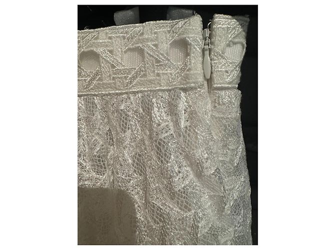 Giambattista Valli Falda larga blanca de encaje Blanco - vista 7