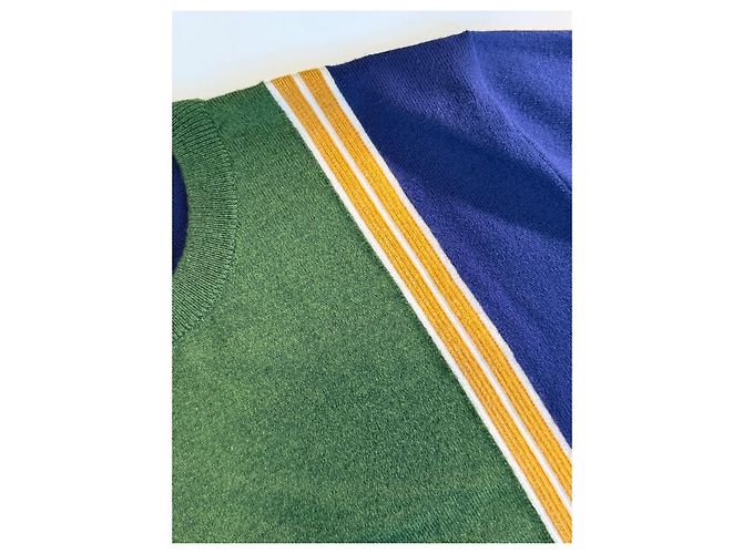 Suéter de lã DSquared2 com listras Azul Verde Amarelo - vista 8