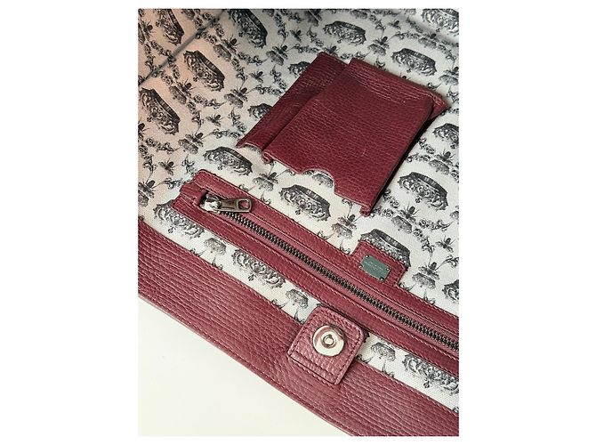 Borsa in pelle bordeaux Dolce & Gabbana Bordò - vista 10