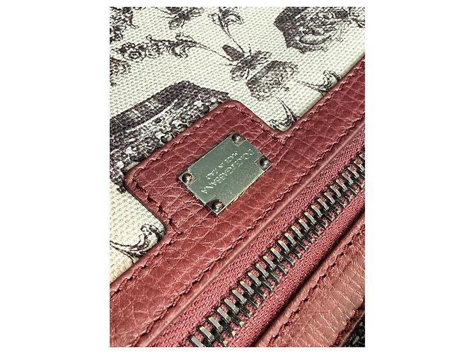 Borsa in pelle bordeaux Dolce & Gabbana Bordò - vista 9