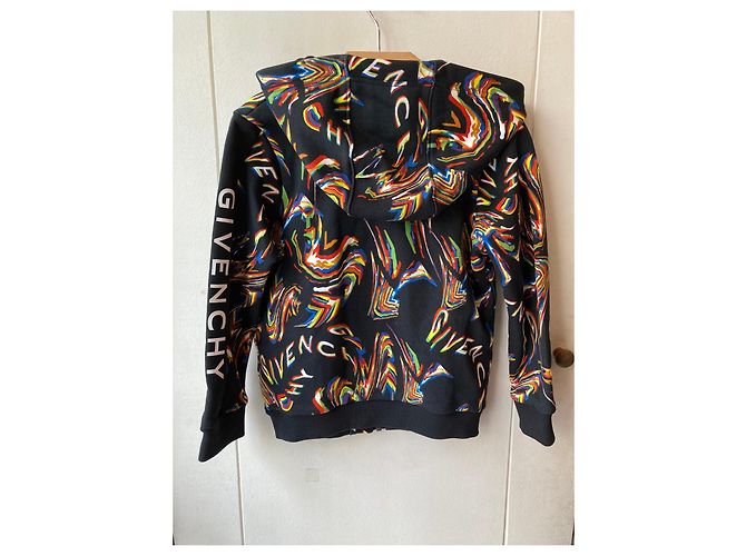 Multicolored Givenchy Hoodie Black Multiple colors - view 3